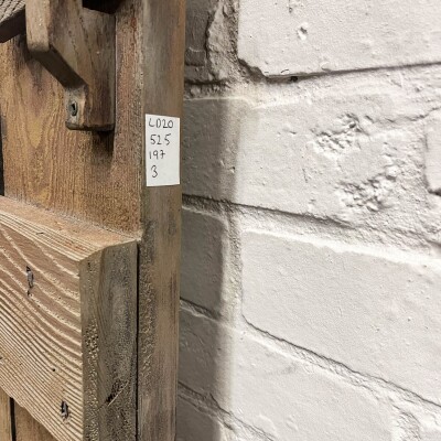 Antique Victorian Glazed Latch Door - 197cm x 52.5cm
