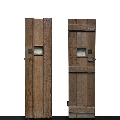 Antique Victorian Glazed Latch Door - 197cm x 52.5cm