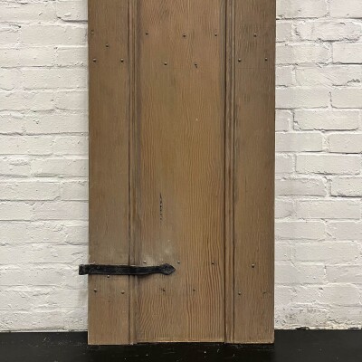 Antique Victorian Pine Latch Door - 186cm x 59cm