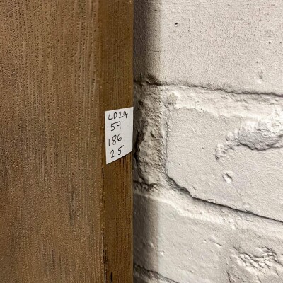 Antique Victorian Pine Latch Door - 186cm x 59cm
