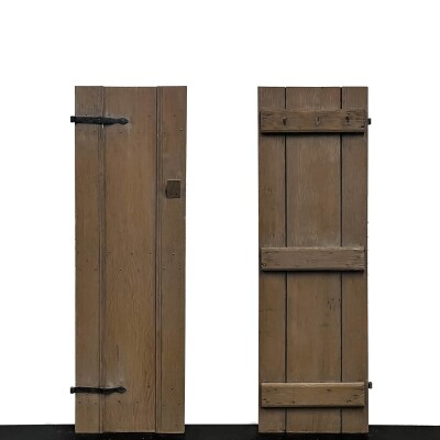 Antique Victorian Pine Latch Door - 186cm x 59cm