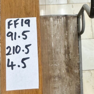 Modern Walnut Veneered Clothworker Fire Door - 210cm x 91.5cm