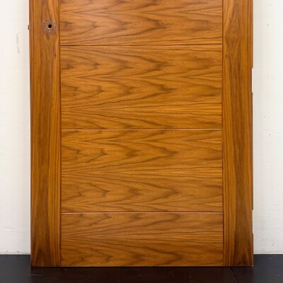 Modern Walnut Veneered Clothworker Fire Door - 210cm x 91.5cm