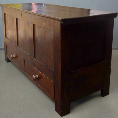 Antique Oak Coffer/Mule Chest