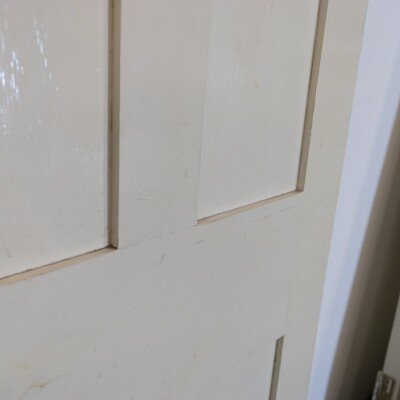 Antique Victorian 4 Panel Door - 176.5cm x 64.5cm