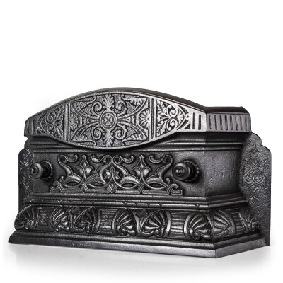 Antique Cast Iron Ornate Floral Fireplace Tidy | Betty | Ashpan Cover