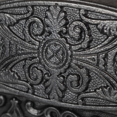Antique Cast Iron Ornate Floral Fireplace Tidy | Betty | Ashpan Cover