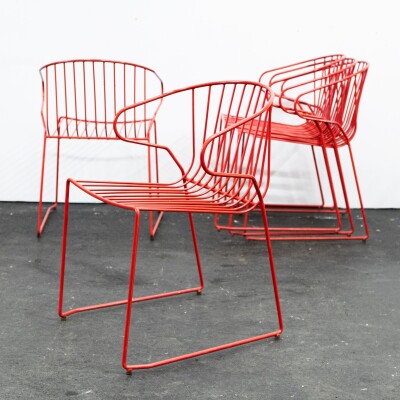 Reclaimed Mid-Century Style Exterior Metal Chairs | 15 Available