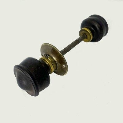 Antique Ebony Rimlock Door Knobs | 10 Pairs Available
