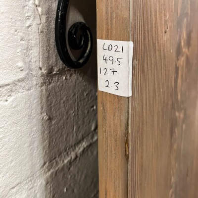 Antique Victorian Pine Cupboard Door - 127cm x 49.5cm
