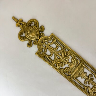 Reclaimed Victorian Style Brass Finger Plates - 9 Pairs Available