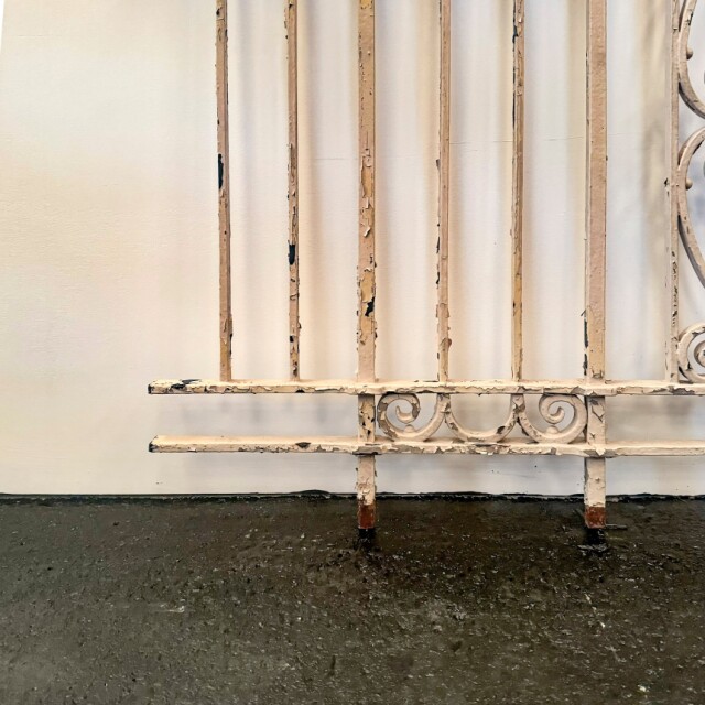 Antique & Reclaimed Reclaimed Wrought Iron Railing with Mahogany Hand ...
