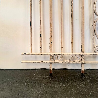 Reclaimed Wrought Iron Railing with Mahogany Hand Rail - 10m in Length