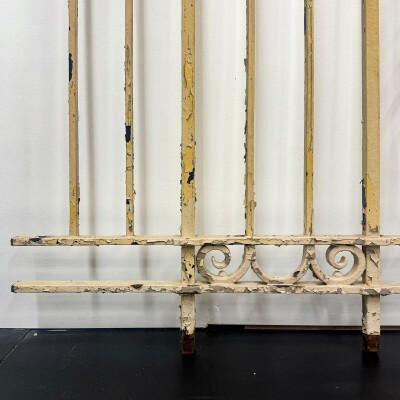 Reclaimed Wrought Iron Railing with Mahogany Hand Rail - 10m in Length