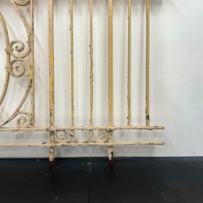 Reclaimed Wrought Iron Railing with Mahogany Hand Rail - 10m in Length
