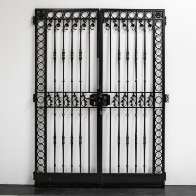 Reclaimed Black Wrought Iron Gates