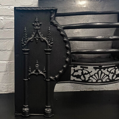 Mid 19th Century Victorian Gothic Revival Hob Grate