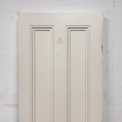 Reclaimed White Tulip Wood 4 Panel Door - 202cm x 69cm