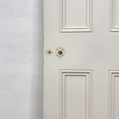 Reclaimed White Tulip Wood 4 Panel Door - 202cm x 69cm