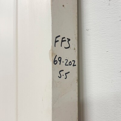 Reclaimed White Tulip Wood 4 Panel Door - 202cm x 69cm