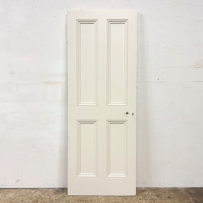 Reclaimed White Tulip Wood 4 Panel Door - 198.5cm x 74.5cm