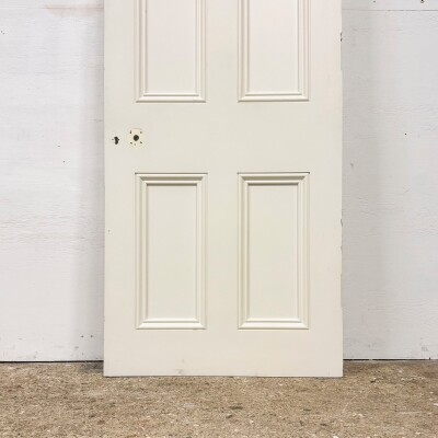 Reclaimed White Tulip Wood 4 Panel Door - 197.5cm x 76cm