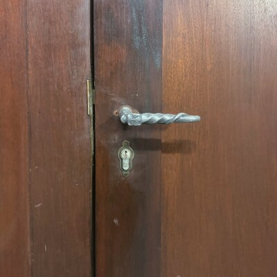 Antique Mahogany Glazed Door - 235.5cm x 106cm