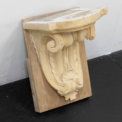 Antique 19th Century Carved Stone Corbels