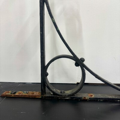 Antique Wrought Iron Brackets - 3 Pairs Available