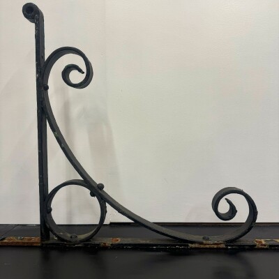 Antique Wrought Iron Brackets - 3 Pairs Available
