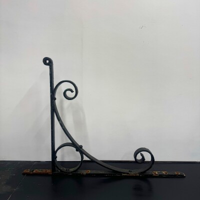 Antique Wrought Iron Brackets - 3 Pairs Available
