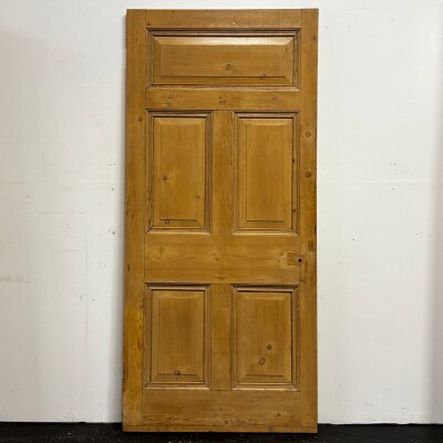 Antique Victorian 5 Panel Door - 208.5cm x 96cm