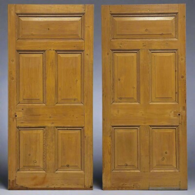 Antique Victorian 5 Panel Door - 208.5cm x 96cm