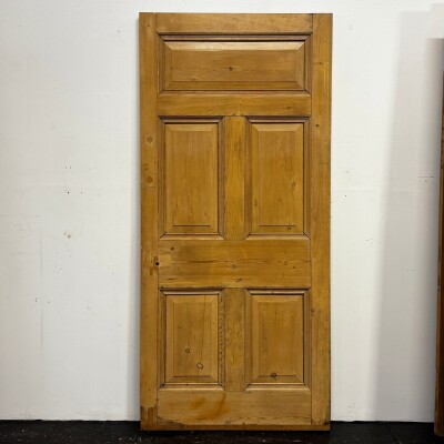 Antique Victorian 5 Panel Door - 208.5cm x 96cm