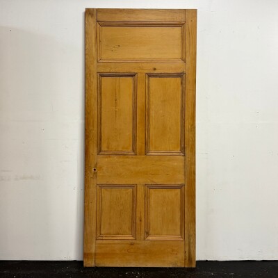 Antique Victorian 5 Panel Door - 218cm x 94.5cm