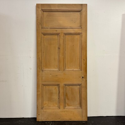 Antique Victorian 5 Panel Door - 218cm x 94.5cm