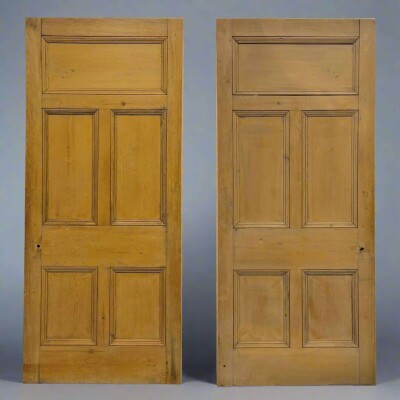 Antique Victorian 5 Panel Door - 218cm x 94.5cm