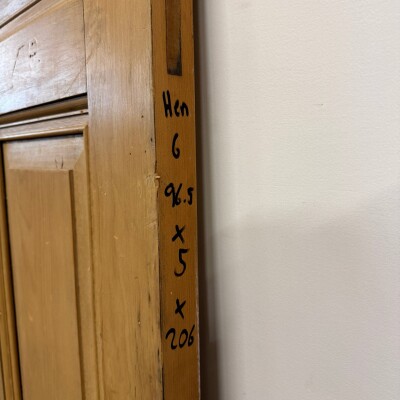 Antique Victorian 5 Panel Door - 206cm x 96.5cm