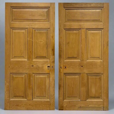 Antique Victorian 5 Panel Door - 206cm x 96.5cm