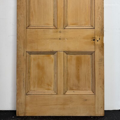 Antique Victorian 5 Panel Door - 219.5cm x 95.5cm