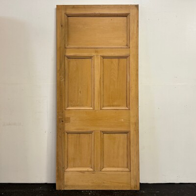 Antique Victorian 5 Panel Door - 216cm x 97cm