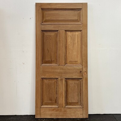 Antique Victorian 5 Panel Door - 207cm x 95cm