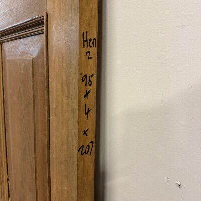 Antique Victorian 5 Panel Door - 207cm x 95cm