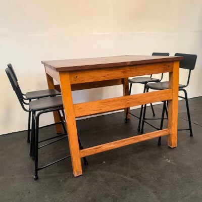 Teak/Beech Reclaimed Work Table | 5 Available