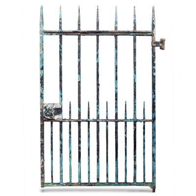 Antique Wrought Iron Gate with Spikes