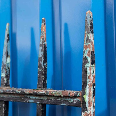 Antique Wrought Iron Gate with Spikes