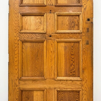 Antique Arched Oak Door - 205.5cm x 106.5cm