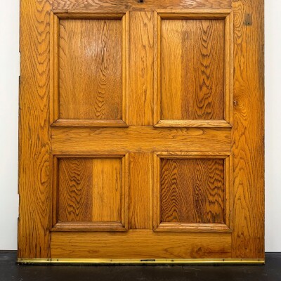 Antique Arched Oak Door - 205.5cm x 106.5cm