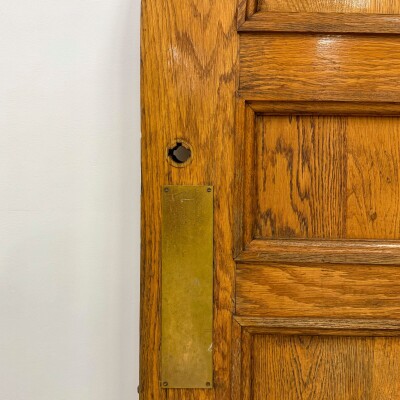Antique Arched Oak Door - 205.5cm x 106.5cm
