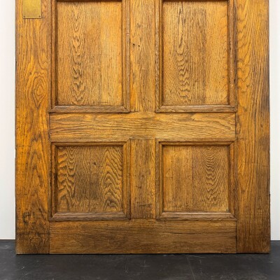 Antique Arched Oak Door - 205.5cm x 106.5cm